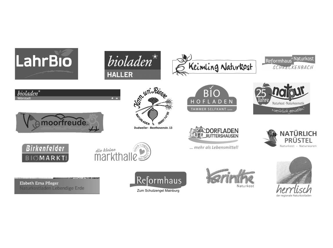 Logos mit Partner-Händler und Bioläden
